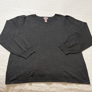 Chico's Charcoal Knit Sweater